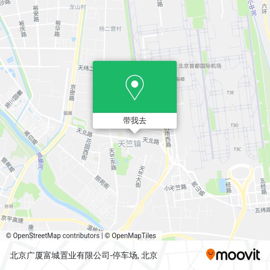 北京广厦富城置业有限公司-停车场地图