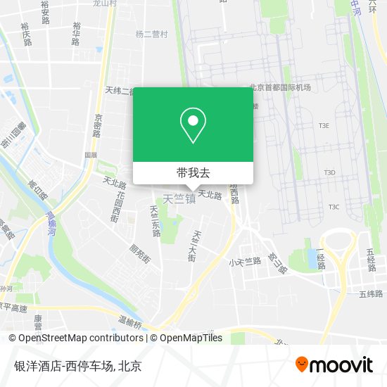 银洋酒店-西停车场地图