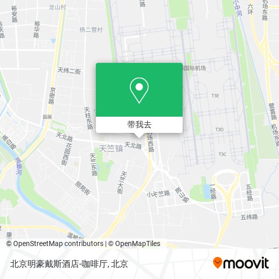 北京明豪戴斯酒店-咖啡厅地图