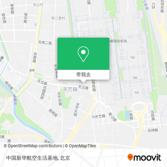 中国新华航空生活基地地图