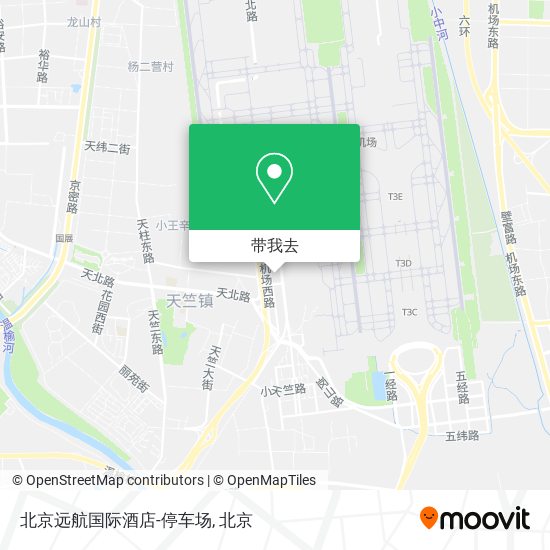 北京远航国际酒店-停车场地图