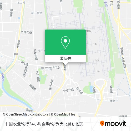 中国农业银行24小时自助银行(天北路)地图