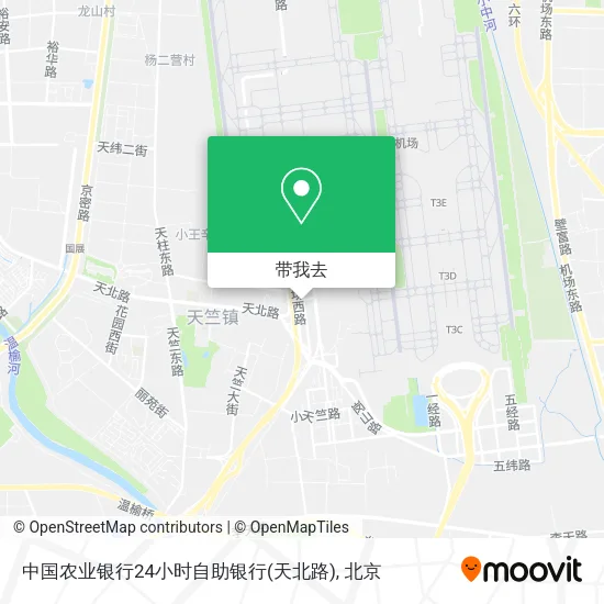 中国农业银行24小时自助银行(天北路)地图