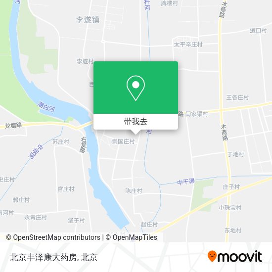 北京丰泽康大药房地图