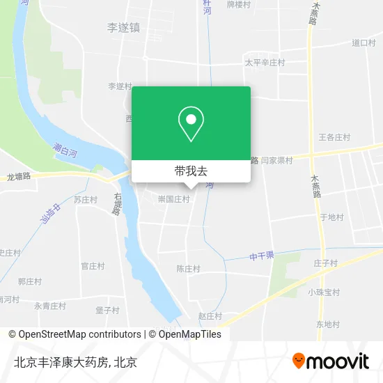 北京丰泽康大药房地图