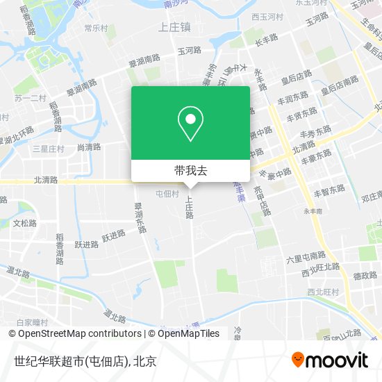 世纪华联超市(屯佃店)地图