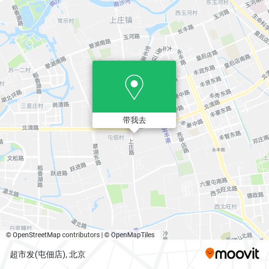 超市发(屯佃店)地图