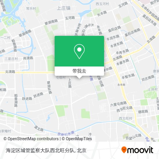 海淀区城管监察大队西北旺分队地图
