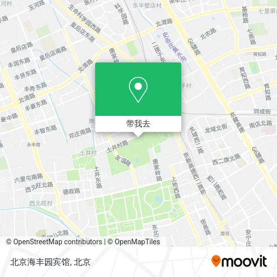 北京海丰园宾馆地图