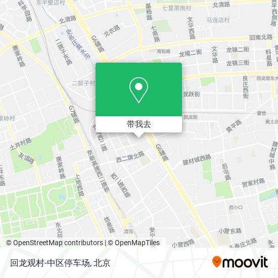 回龙观村-中区停车场地图