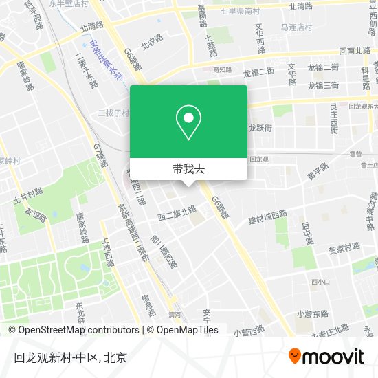回龙观新村-中区地图