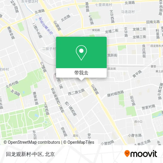 回龙观新村-中区地图