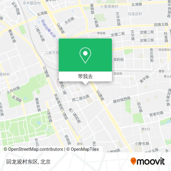 回龙观村东区地图