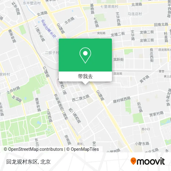 回龙观村东区地图