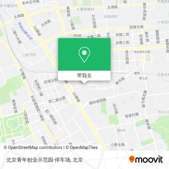 北京青年创业示范园-停车场地图