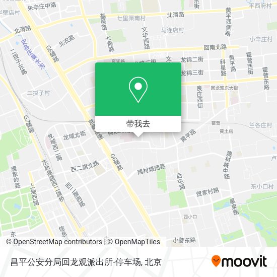 昌平公安分局回龙观派出所-停车场地图