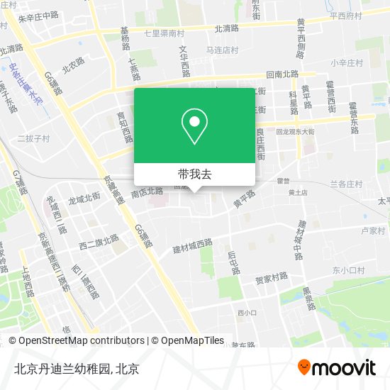 北京丹迪兰幼稚园地图