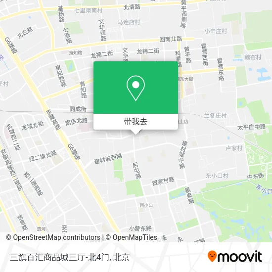 三旗百汇商品城三厅-北4门地图