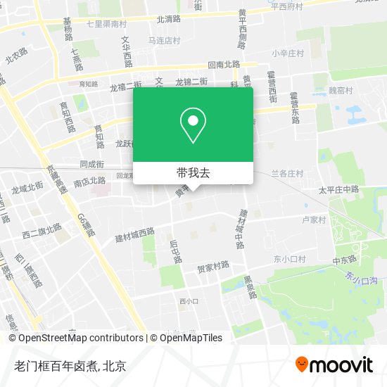 老门框百年卤煮地图