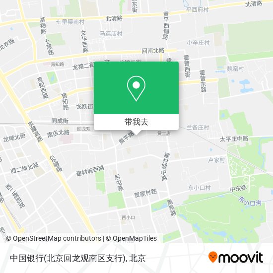 中国银行(北京回龙观南区支行)地图