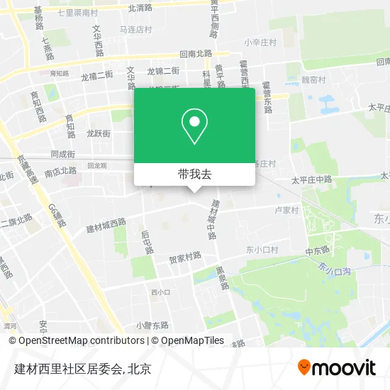 建材西里社区居委会地图