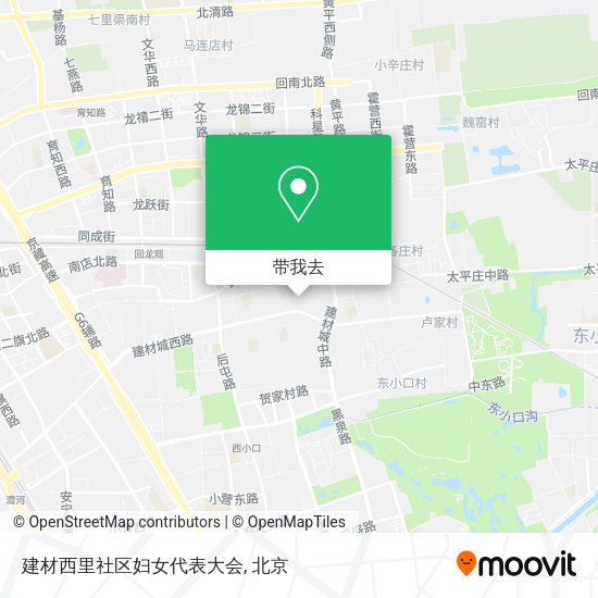 建材西里社区妇女代表大会地图