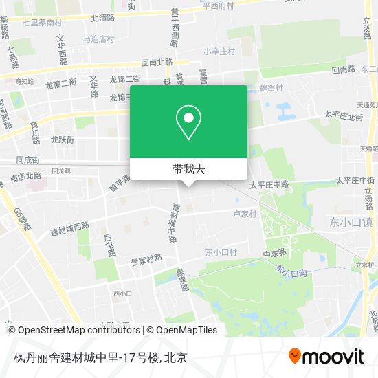 枫丹丽舍建材城中里-17号楼地图