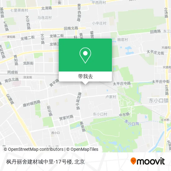 枫丹丽舍建材城中里-17号楼地图