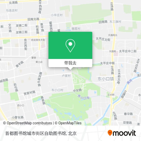 首都图书馆城市街区自助图书馆地图