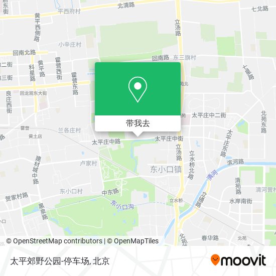 太平郊野公园-停车场地图