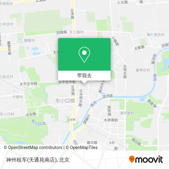 神州租车(天通苑南店)地图
