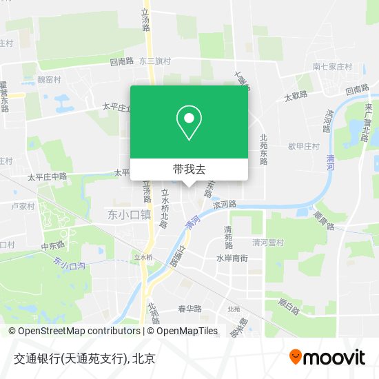 交通银行(天通苑支行)地图