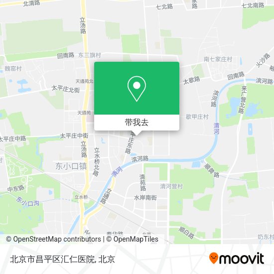北京市昌平区汇仁医院地图