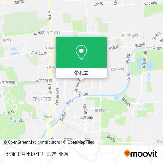 北京市昌平区汇仁医院地图