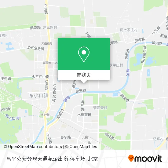 昌平公安分局天通苑派出所-停车场地图
