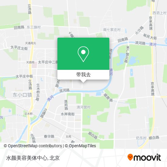 水颜美容美体中心地图
