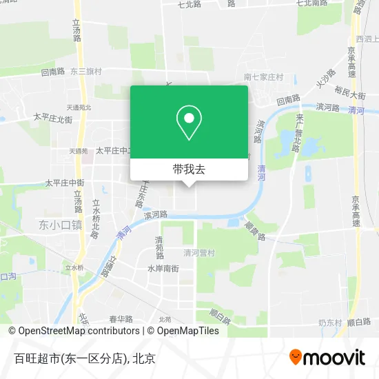 百旺超市(东一区分店)地图