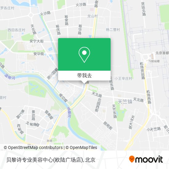 贝黎诗专业美容中心(欧陆广场店)地图