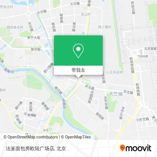 法派面包房欧陆广场店地图
