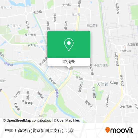 中国工商银行(北京新国展支行)地图