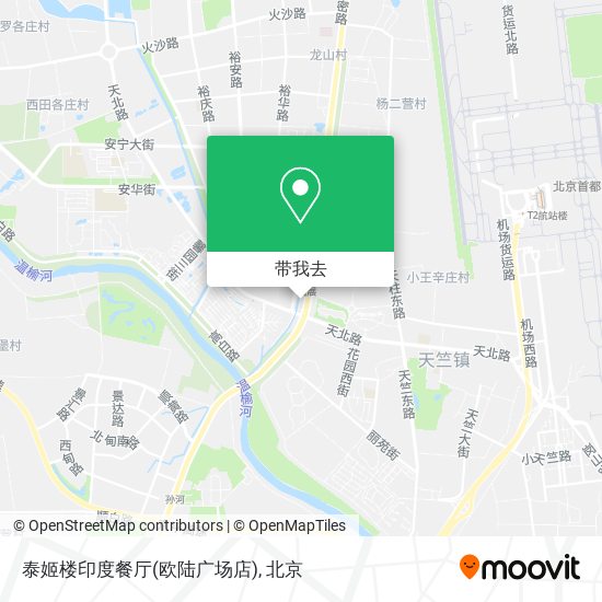 泰姬楼印度餐厅(欧陆广场店)地图