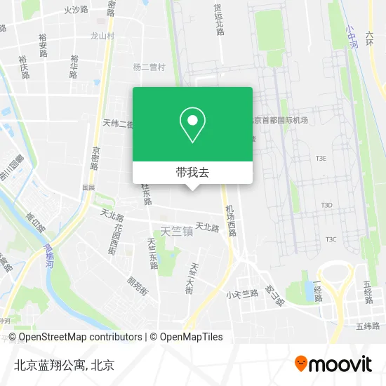 北京蓝翔公寓地图
