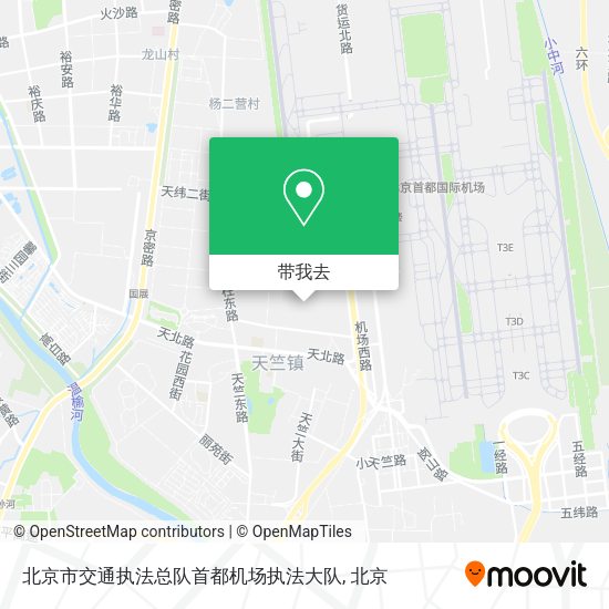 北京市交通执法总队首都机场执法大队地图