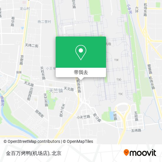 金百万烤鸭(机场店)地图