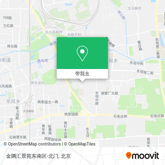 金隅汇景苑东南区-北门地图