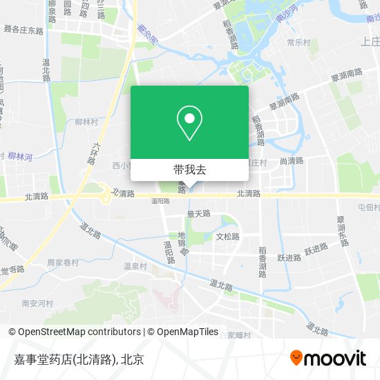 嘉事堂药店(北清路)地图