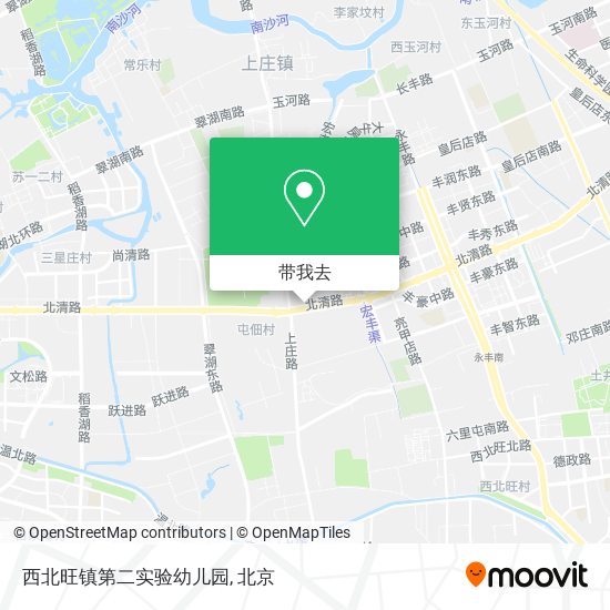 西北旺镇第二实验幼儿园地图