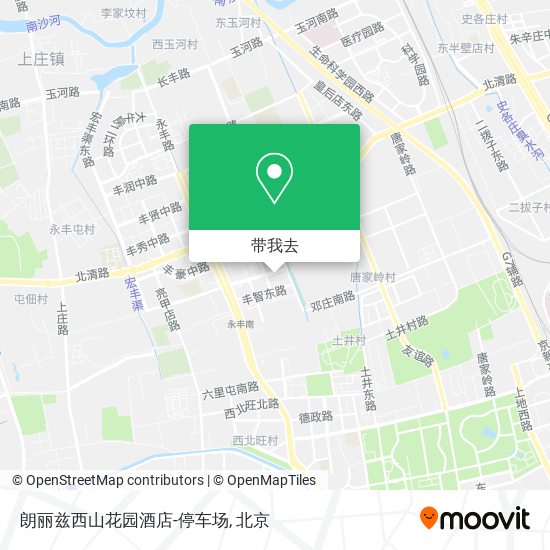 朗丽兹西山花园酒店-停车场地图