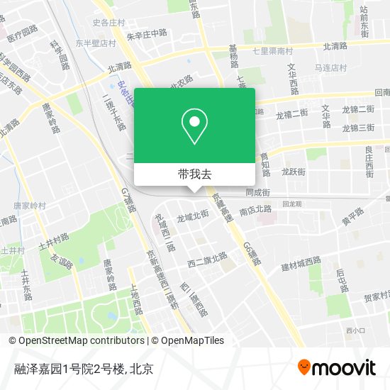 融泽嘉园1号院2号楼地图
