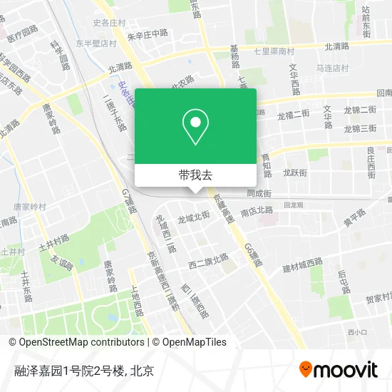 融泽嘉园1号院2号楼地图